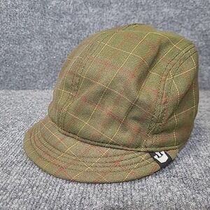 Goorin Bros Cap Hat Newsboy Small‎ Green Plaid Flat Cabby XS